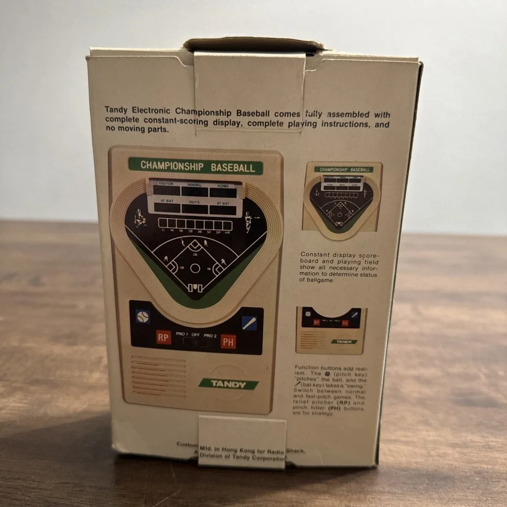 Vintage Tandy Championship Baseball Handheld Electronic Game 60-2154